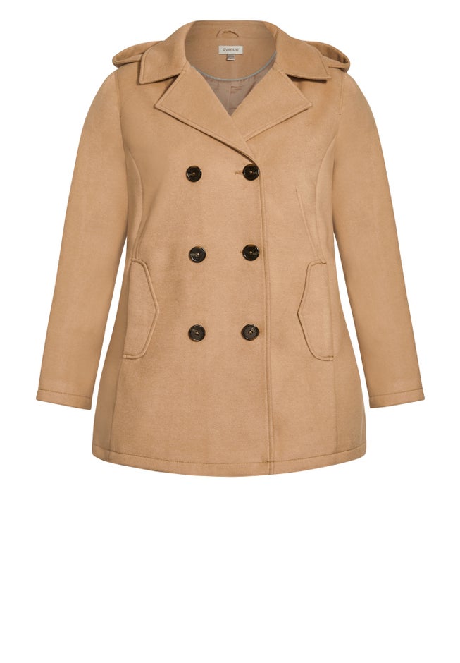 Faux Wool Peacoat image number 2