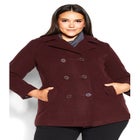 Faux Wool Peacoat image number null