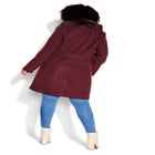 Faux Wool Long Coat image number null