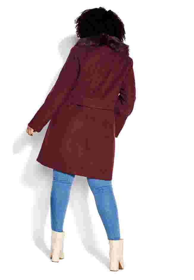 Faux Wool Long Coat image number 1