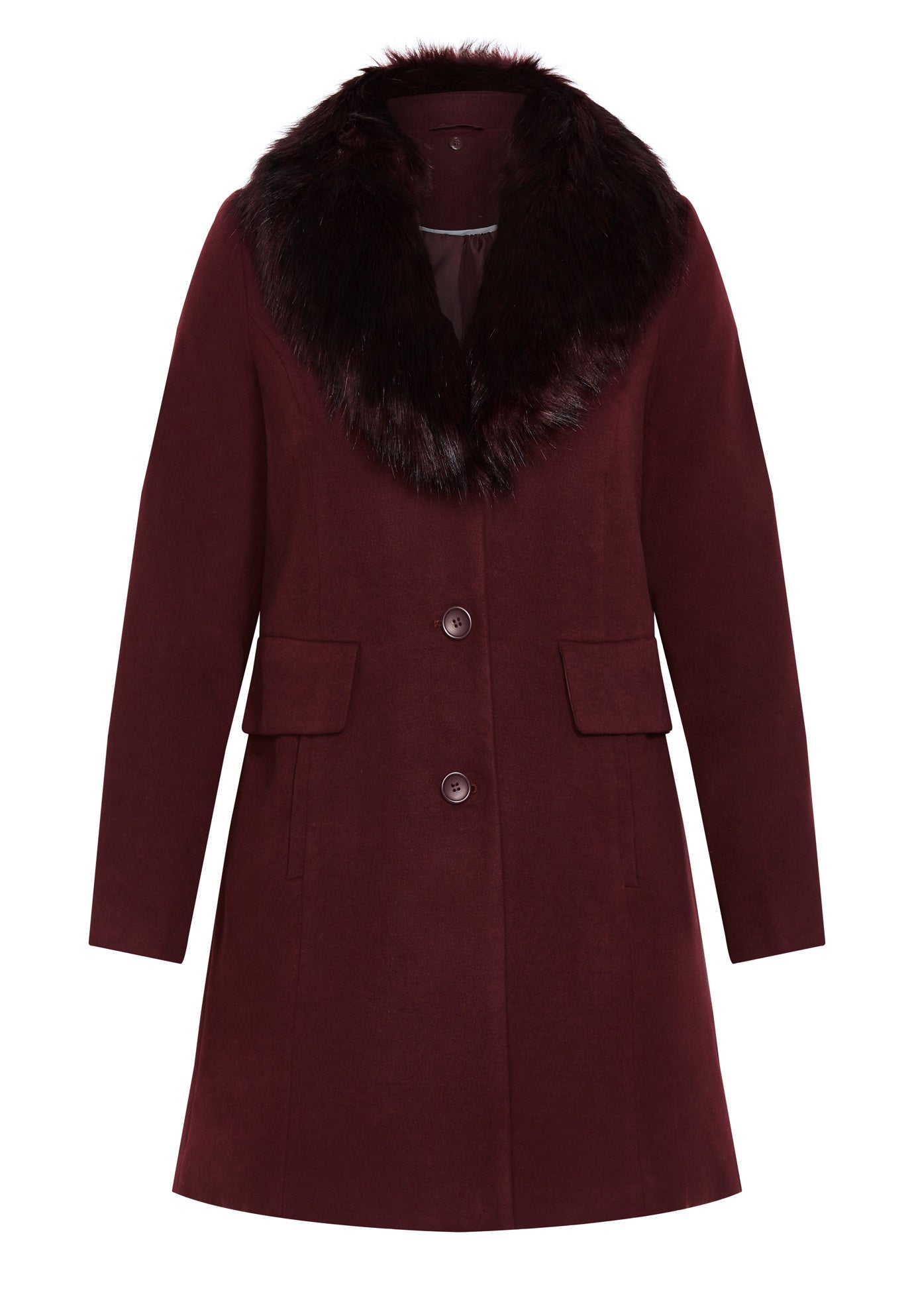 Faux Wool Long Coat image number 2