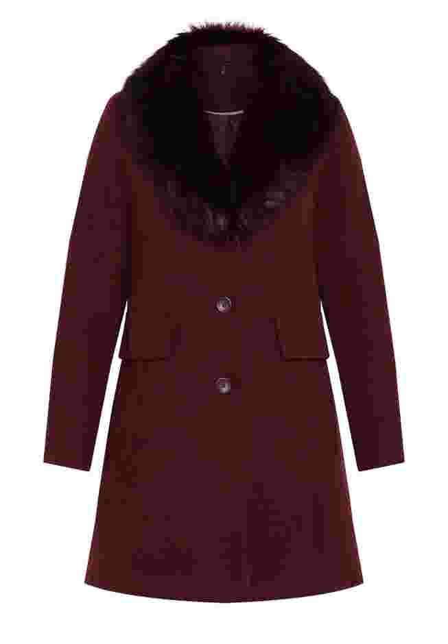 Faux Wool Long Coat image number 2