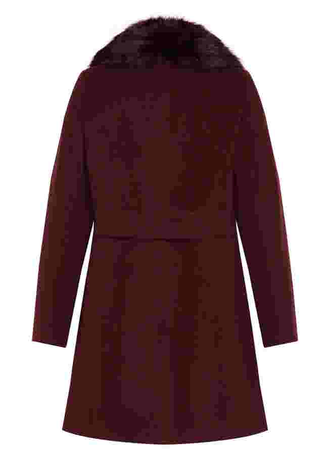 Faux Wool Long Coat image number 6
