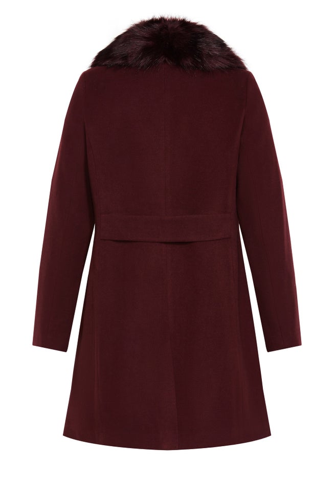 Faux Wool Long Coat image number 6