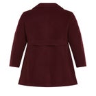 Faux Wool Long Coat image number null