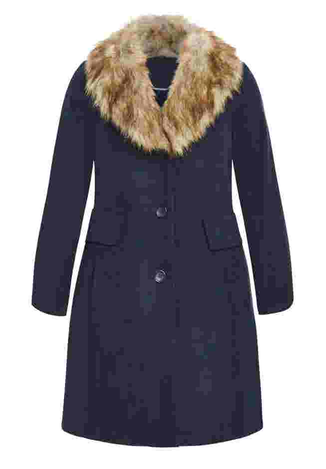 Faux Wool Long Coat image number 2