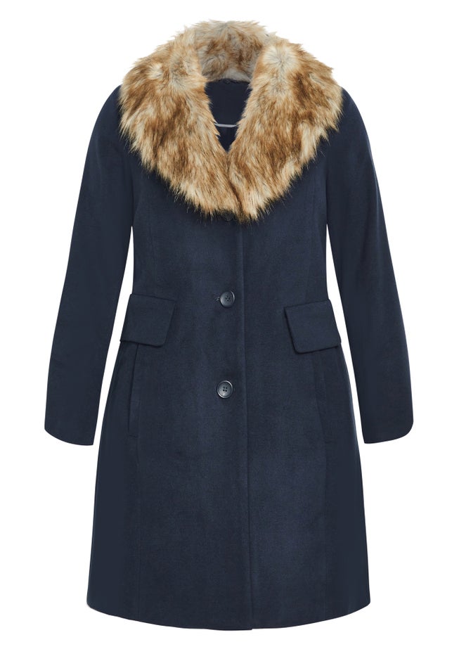 Faux Wool Long Coat image number 2