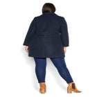 Faux Wool Long Coat image number null