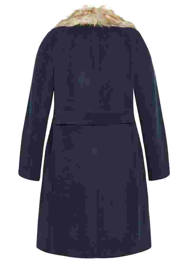 Faux Wool Long Coat image number 7