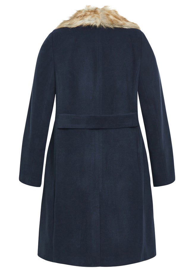 Faux Wool Long Coat image number 7