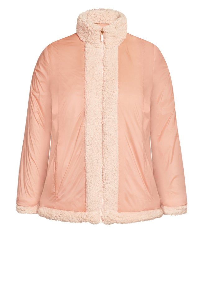 Sketchers Cozy Fleece Reversible Jacket image number null