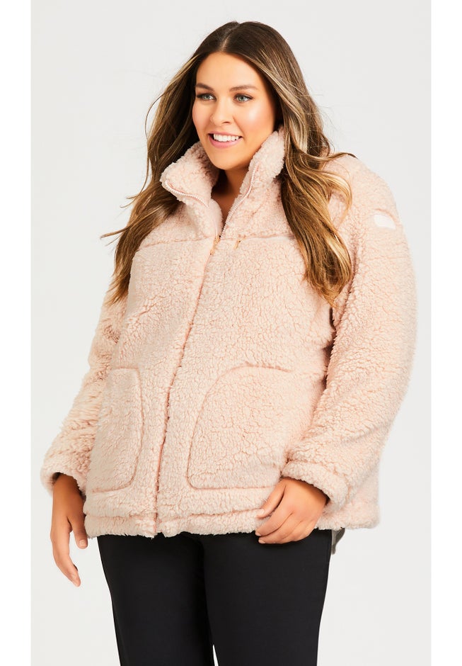 Sketchers Cozy Fleece Reversible Jacket image number null