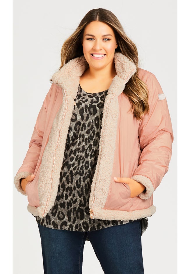 Sketchers Cozy Fleece Reversible Jacket image number null