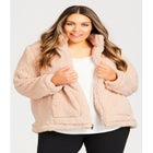 Sketchers Cozy Fleece Reversible Jacket image number null