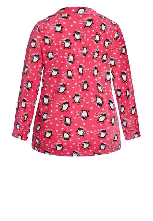 Penguin Button Fleece Sleep Top image number 5