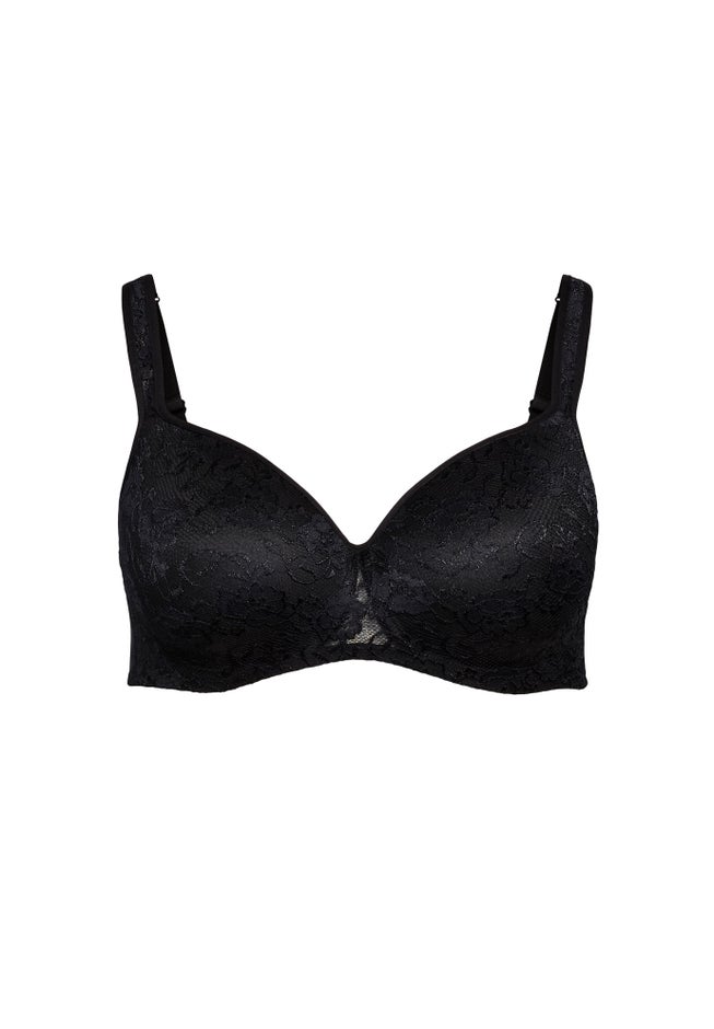 Lace Balconette Bra Contouring Floral Underwire Mesh Stretch Supportive image number 2