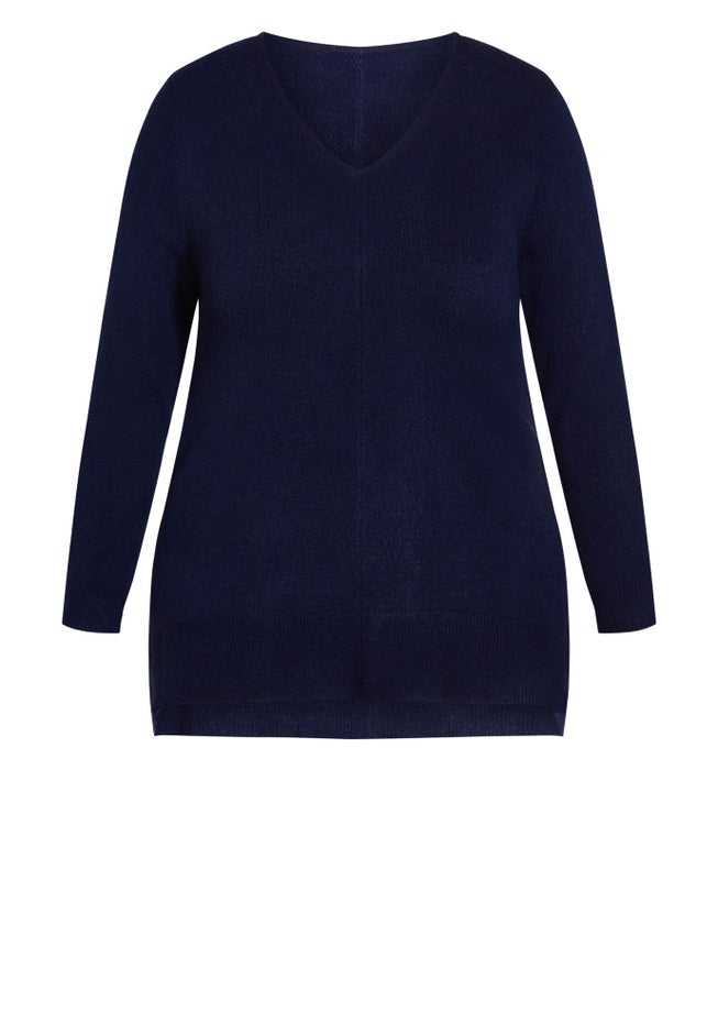 Deep Valley V Neck Sweater image number null