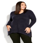 Deep Valley V Neck Sweater image number null