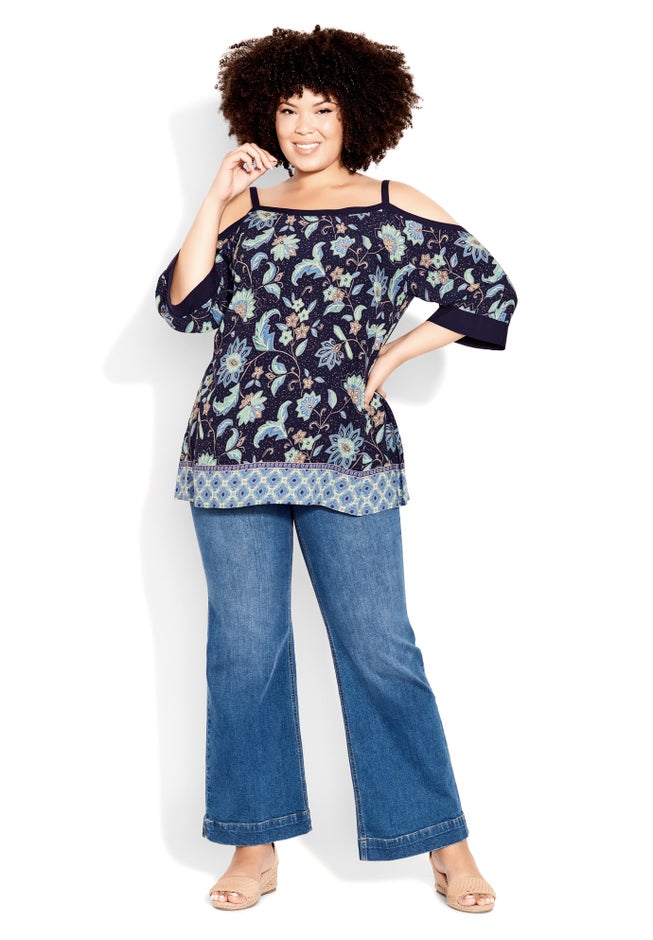 Daisy C/S Print Top image number null