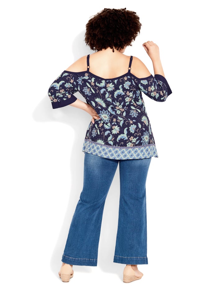 Daisy C/S Print Top image number null