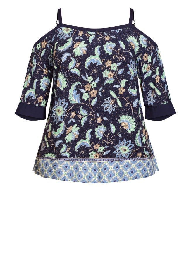 Daisy C/S Print Top image number null
