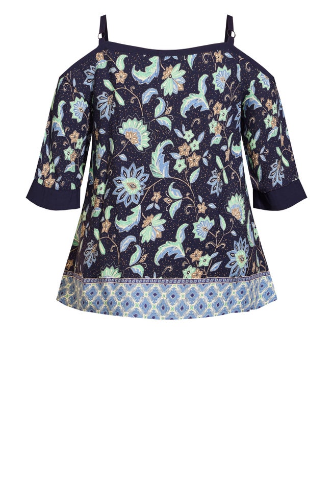 Daisy C/S Print Top image number null