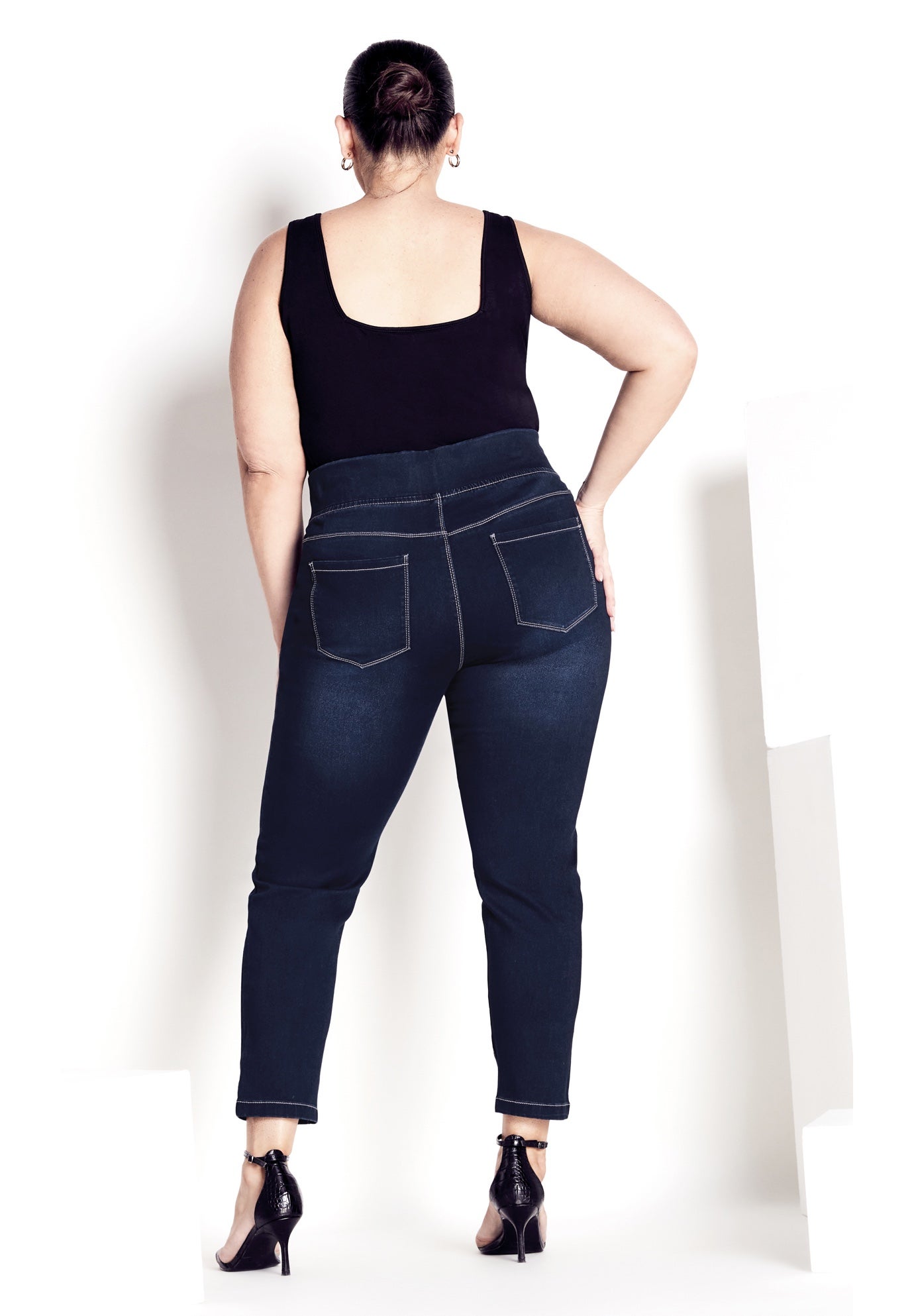 Butter Denim Pull-On High Rise Jean image number 1