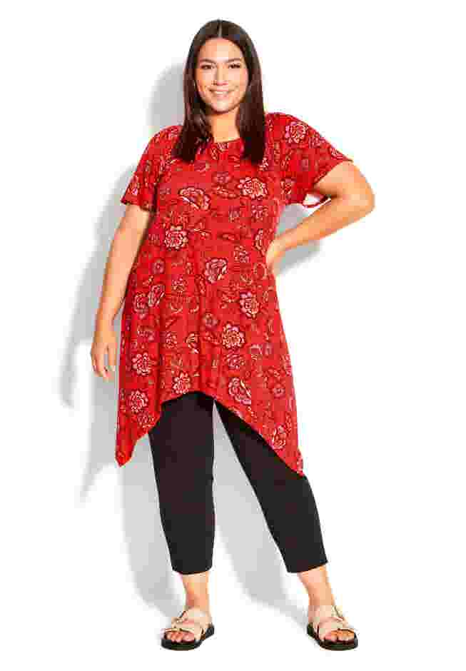 Hankey Hem Print Tunic image number 1