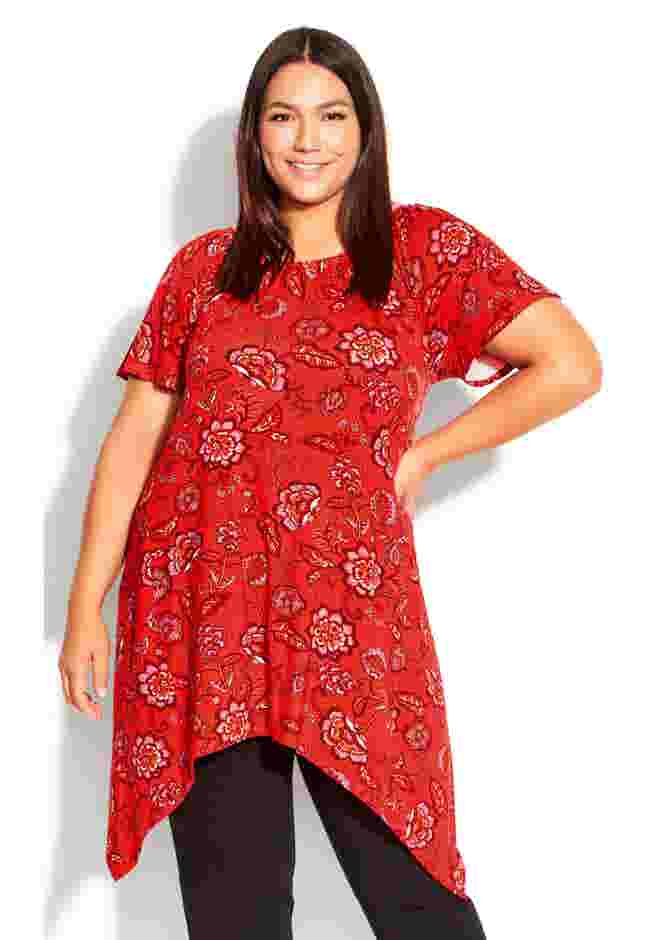 Hankey Hem Print Tunic image number 0
