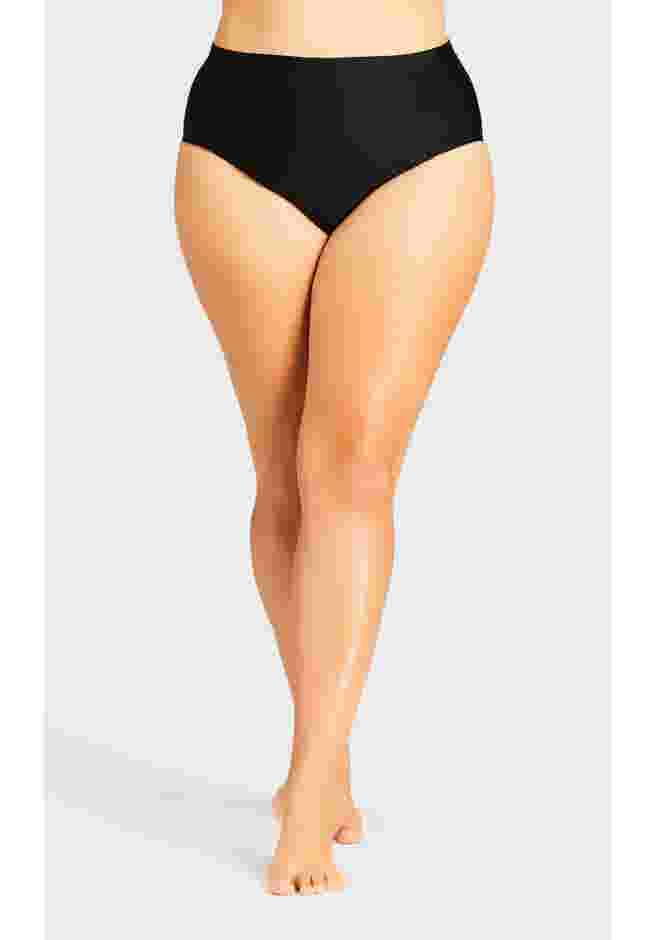 Knit High Waist Swim Brief image number 3