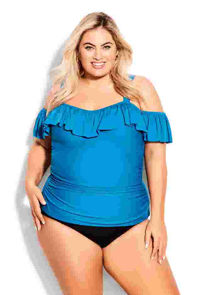 Ruffle Tankini Top image number 0