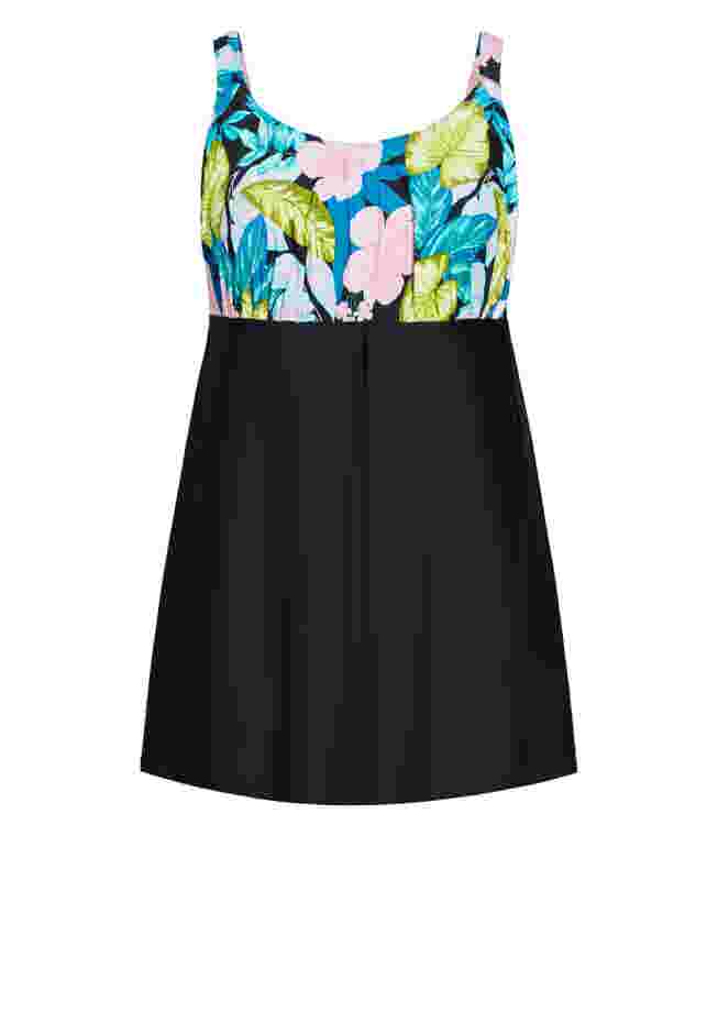 Empire Print Swim Dress image number 2
