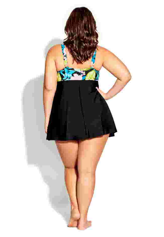 Empire Print Swim Dress image number 4