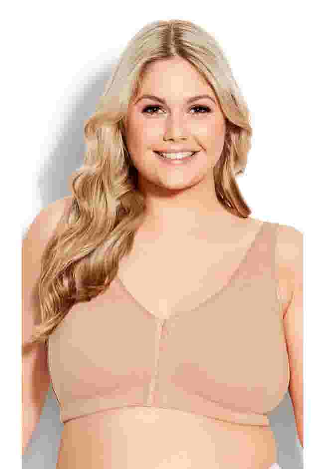 Comfort Cotton Wire Free Front Close Bra image number 0