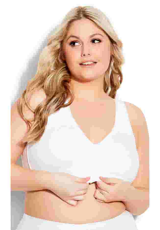 Comfort Cotton Wire Free Front Close Bra image number 0