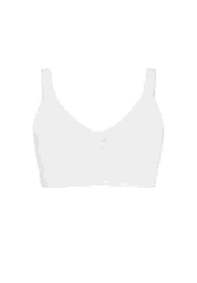 Comfort Cotton Wire Free Lace Bra image number 2