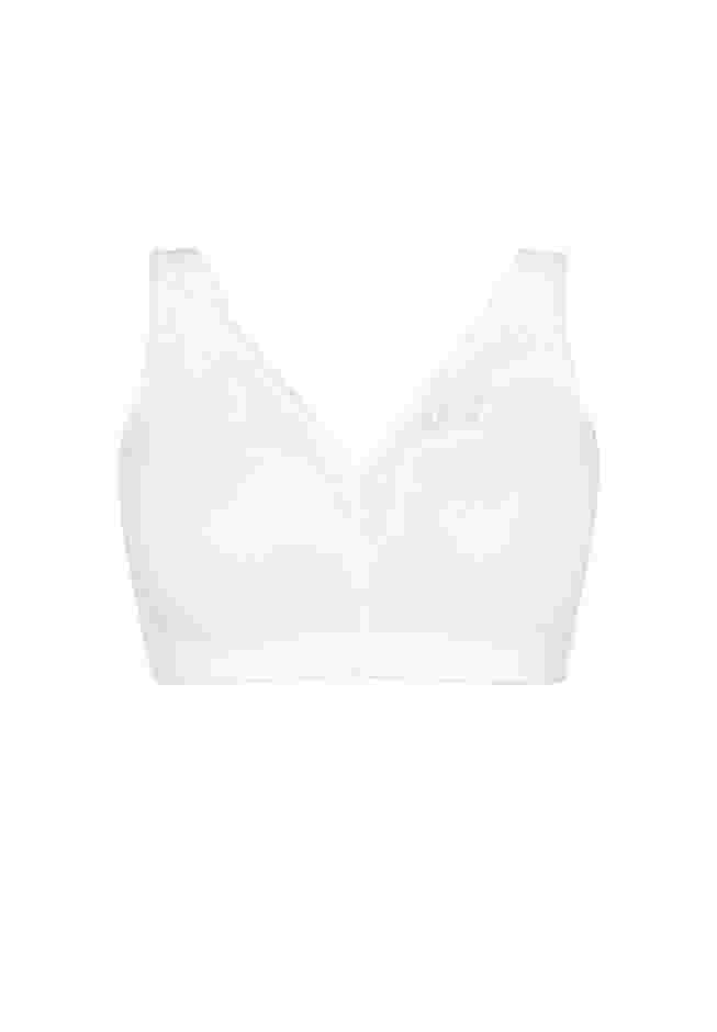 Comfort Cotton Wire Free Lace Bra image number 3