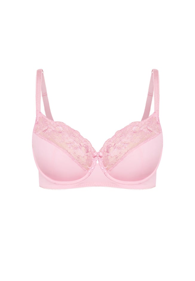 Embroidered Full Support Underwire Bra image number 2