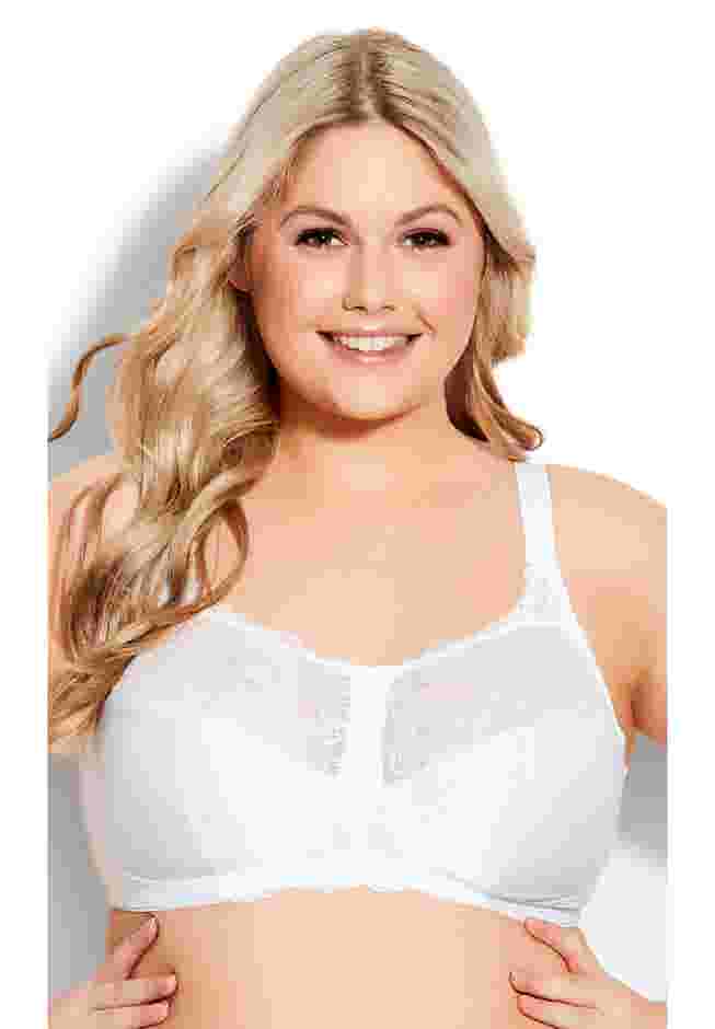Lace Soft Cup Wire Free Bra image number 0