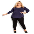 Milly Pleat Plain Top image number null