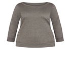 Hi Lo Sweat Top image number null