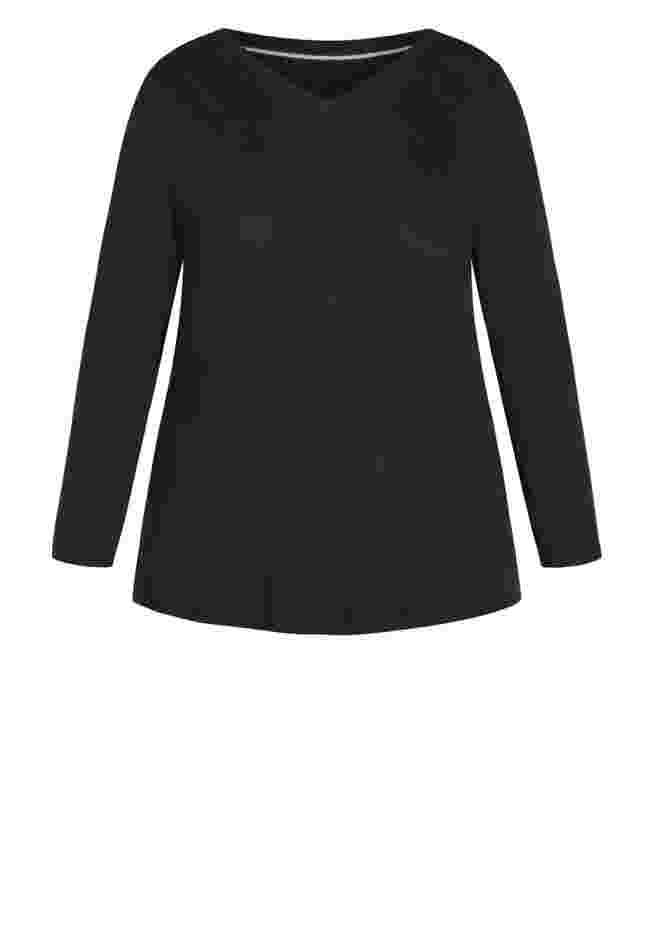 V-Neck Essential Long Sleeve Tee image number 2
