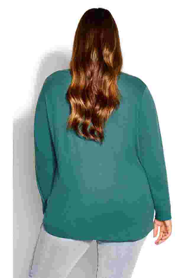 V-Neck Essential Long Sleeve Tee image number 1