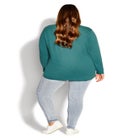 V-Neck Essential Long Sleeve Tee image number null