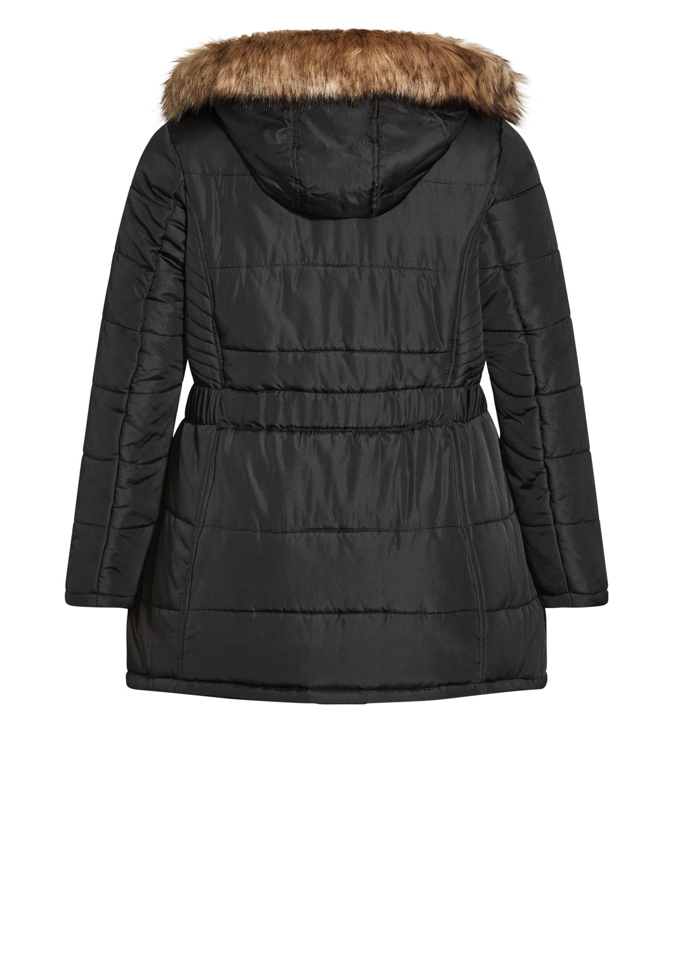 Belted Hood Puffer Coat image number 5
