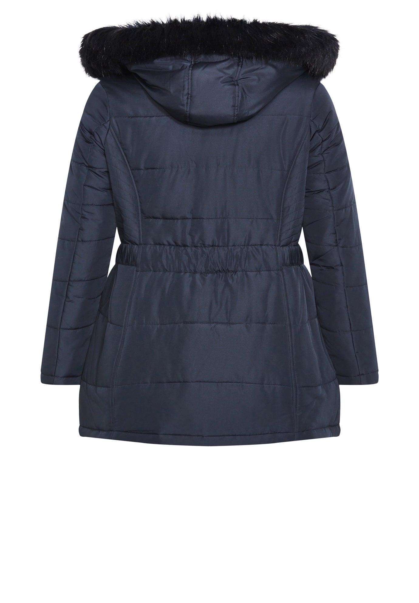 Belted Hood Puffer Coat image number 8