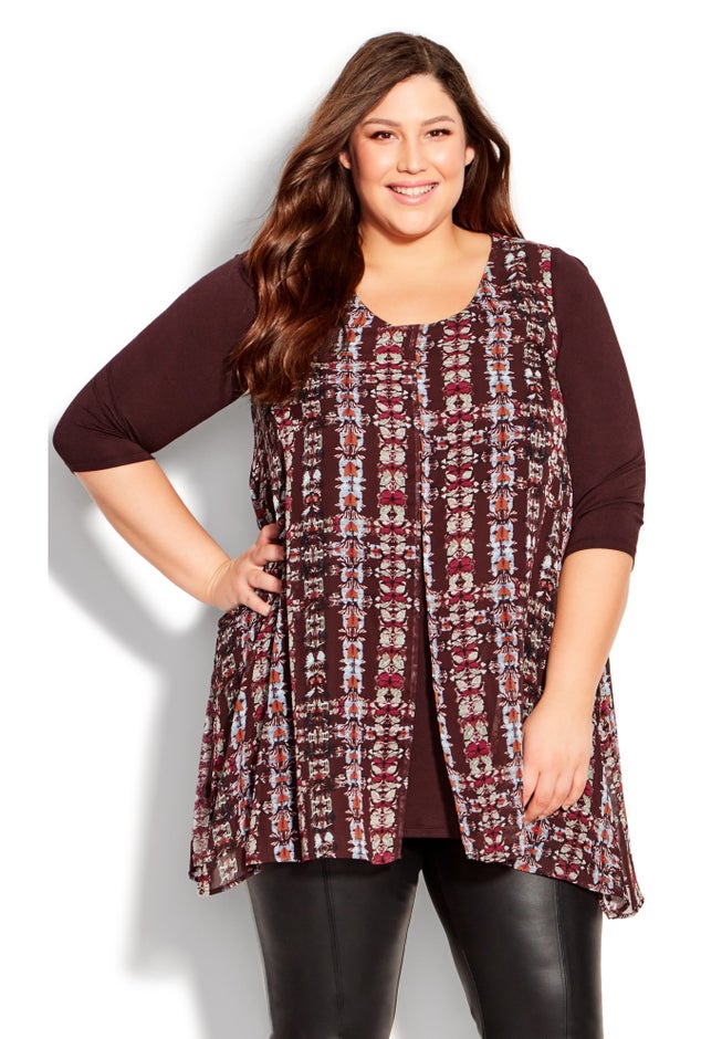 Harbor View Print Tunic image number null