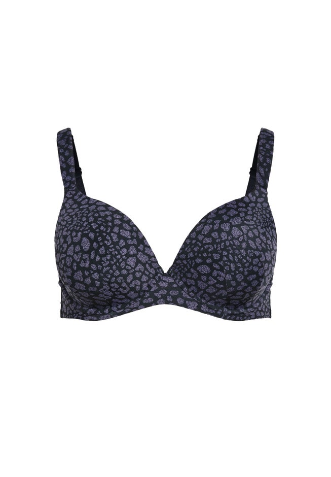 Fashion Plunge Print Bra image number null