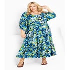 Heather Print Dress image number null