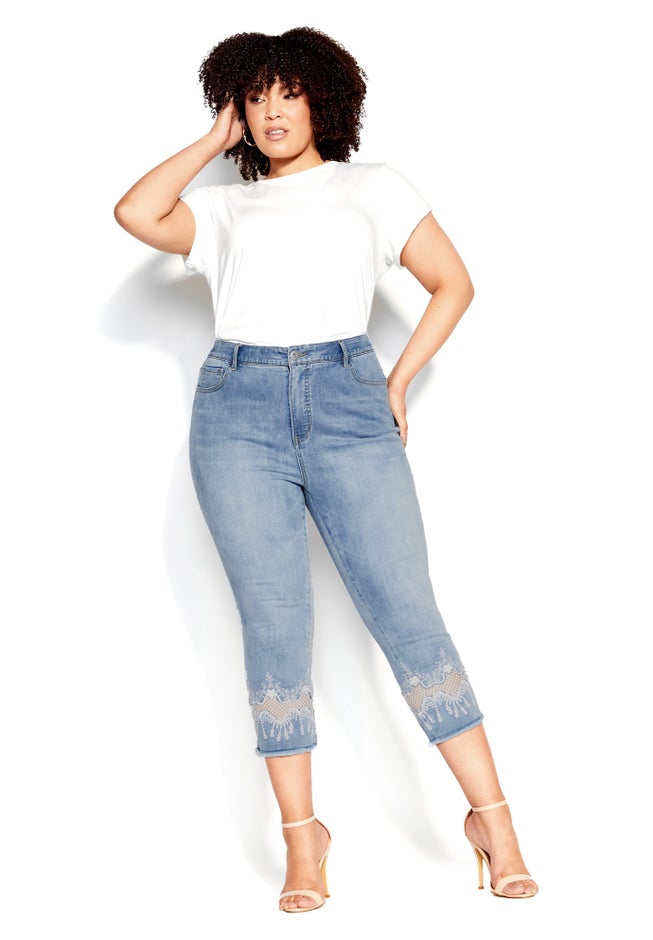 Nava Detail Crop Jean image number null